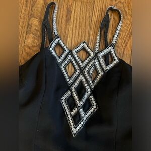 Alyce Paris 90s Cutout Column Formal Dress